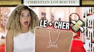 J'ACHÈTE L'ARTICLE LE PLUS CHER CHEZ LOUBOUTIN