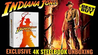Indiana Jones 4-Movie Collection Best Buy Exclusive 4K Ultra HD Steelbook Unboxing