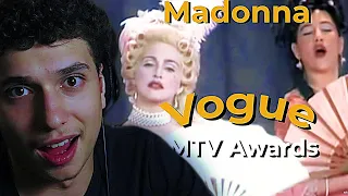 VI3ION Reacts To Madonna - Vogue (Live at the MTV Awards 1990) [Repost/Reedit]