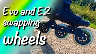 Swapping Wheels - Powerslide Hardcore Evo and Rollerblade E2