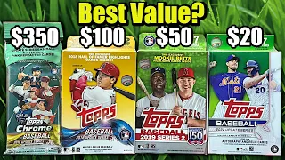 Opening 2018 Topps Update, Chrome Update, 2022 Update, 2019 Series 2 Baseball Cards Boxes