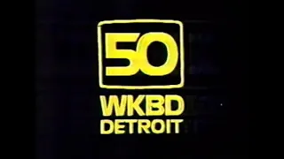 Fin de emision/Sign-off WKBD-TV Detroit (1982)