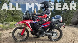 My Adventure Motorcycle Camping Gear