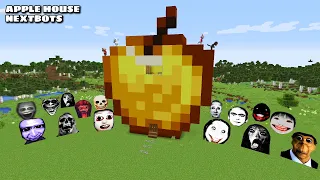 SURVIVAL GOLDEN APPLE HOUSE WITH 100 NEXTBOTS in Minecraft - Gameplay - Coffin Meme