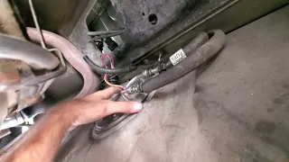 Fuel pump removal in car. Crown Victoria, Town car, and Grand Marquis