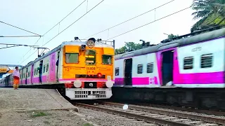 Back to back Speedy EMU Trains & Local Trains Parallel Crossing | Eastern Railways