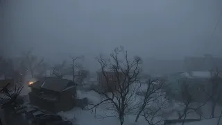 Snowing time-lapse life in Russia