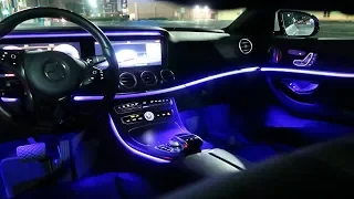 2018 MERCEDES BENZ E CLASS INTERIOR LIGHTING & EXTERIOR OVERVIEW