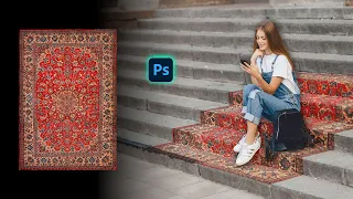 How To Put Image on Stairs Using Vanishing Point - Photoshop | Add Design to Complex Perspectives
