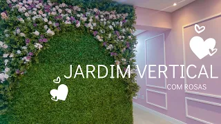 Decoração do meu novo Salão - Como fazer um jardim vertical com rosas.