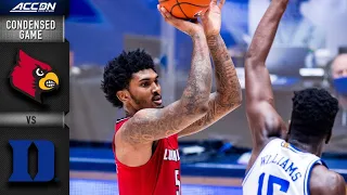 Louisville vs. Duke Condensed Game | 2020-2021 ACC Men's Basketball