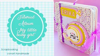 Álbum de bebé niña y tutorial" My little baby girl" de Fabrika Decoru