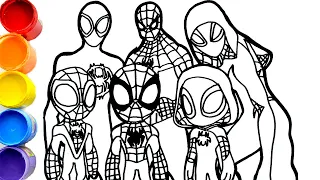 🔴🔴 HOW TO DRAW TO  spider-man: across the spider-verse Spider-  Miles Morales,Gwen Stacy