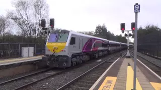 NIR 201 Class loco 208 + Enterprise Test Train - Belfast Central & Yorkgate 11/11/15