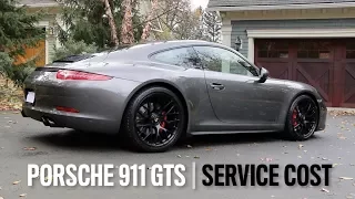 Porsche 911 GTS (991.1) Second Annual Service Cost Breakdown