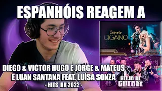 ESPANHÓIS REAGEM A SERTANEJO #2 | HITS 2022 (LUAN SANTANA, DIEGO & VICTOR HUGO, JORGE & MATEUS)