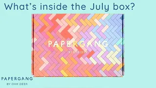 Official Unboxing of July's Papergang Box | Papergang