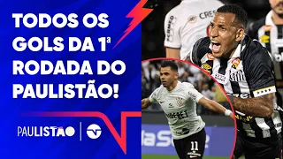 CHUVA DE GOLAÇOS, VOLEIOS ABSURDOS E MUITO MAIS! TODOS OS GOLS DA 1ª RODADA DO PAULISTÃO 2024!