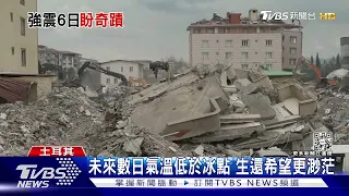 強震6日搜救中!土耳其生還者尋親 10人已喪命.20人仍不明｜TVBS新聞 @TVBSNEWS01