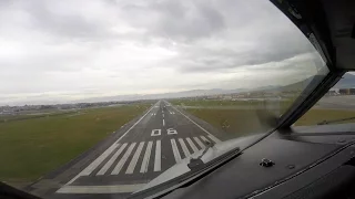 Landing runway 06 Naples International airport (NAP LIRN)