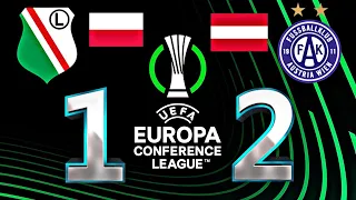 Legia 1-2 Austria Wien | ECL 2023-2024