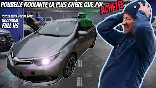 J’achète cette TOYOTA AURIS  hybride 2018 état épave !