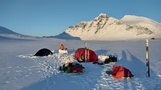 Fjällturskidning 2024, Sarek, Ritsem - Ruohtesvágge - Bierikjávrre - Bietsávrre - Saltoluokta, April