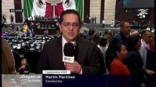 Segunda parte de la Sesión de Congreso General, del 1 de septiembre de 2023