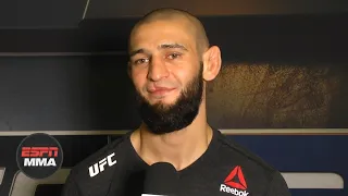 Khamzat Chimaev recaps one-punch KO of Gerald Meerschaert | #UFCVegas11 | ESPN MMA