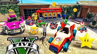 ROBANDO COCHES de SUPER MARIO en GTA 5!