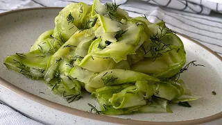 Raw  Zucchini Salad  ! | Quick & Delicious