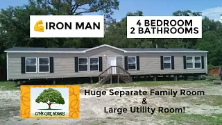 IRON MAN LIVE OAK HOMES 4 BEDROOM 2 BATHROOM 32' X 80'  2,254 SQUARE  FEET