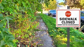 Overgrown Sidewalk Near IMPOSSIBLE To Use | Let's Transform This Mess!