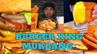 Burger King Burgers, Fries and Chicken ASMR Mukbang