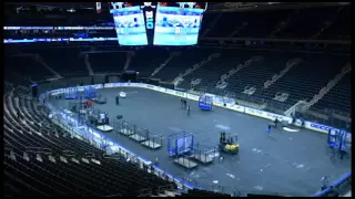 Madison Square Garden Changeover from Basketball to Hockey 1-30-16