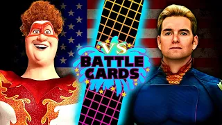 Tighten VS Homelander (Megamind VS The Boys) - VS Battle Cards