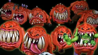 Painting Squigs FAST with Vallejo Xpress Color! Warhammer The Old World Tutorial | Gloomspite Gitz