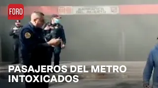 Intoxicados por conato de incendio de la Línea 7 del Metro