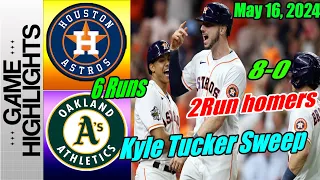 Houston Astros vs Athletics [Highlights] 05/16/24 | 8 Runs Scores | Astros Unstoppable Game 💥