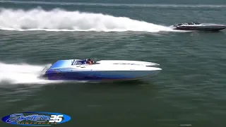 2023 Tampa Poker Run Helicopter video 36 & 388 Skater powerboats