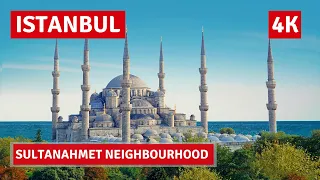Istanbul Sultanahmet Neighbourhood Walking Tour 19 November 2021|4k UHD 60fps
