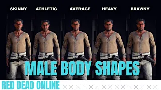 Red Dead Online | Male Character Body Shapes And Their Differences