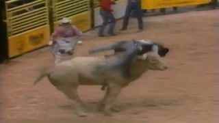 Tuff Hedeman's Wreck On Bodacious