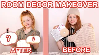 Twin Telepathy Thrift/Poundland Room Decor Makeover Challenge *Easy Fall DIY’S | Sis vs Sis |