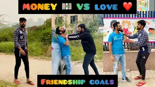 Money 🤑 vs Love ❤️ ~ Friendship Goals ~ Feat. @WAJAHATHASAN  / Suneo ~ Dushyant Kukreja #shorts