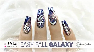 GEL TUTORIAL | EASY FALL GALAXY BALLERINA NAILS | LIGHT ELEGANCE "COZY UP TO FALL" COLLECTION 2019