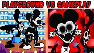 FNF Character Test | Gameplay VS Playground | Glitched Mickey Mouse | Glitch Oswald Pibby