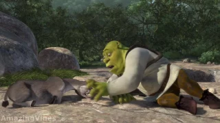 The entire Shrek Movie but only the word donkey