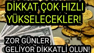 Dikkatli Olun! Çok Hızlı Yükselecekler! Zor günler geliyor! Dolar/TL, Altın,Euro, Bitcoin,Parite,DXY