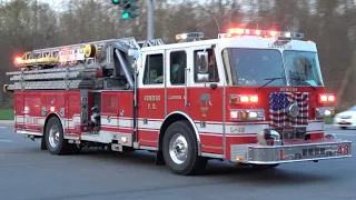 Somers FD Ladder 48 & Rescue 20 Responding